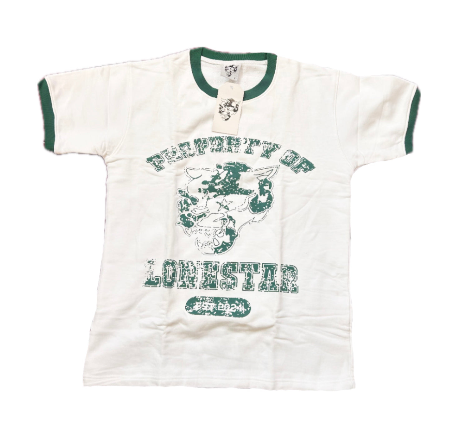 Green Lonestar Ringer Tee