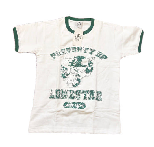 Green Lonestar Ringer Tee